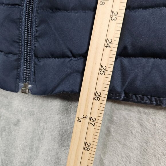 J Crew Vest Mens Large Navy Blue Down Fill Preppy Full Zip Puffer - Picture 7 of 7